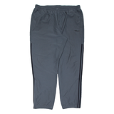 ADIDAS Mens Track Pants Grey Tapered XL W34 L30