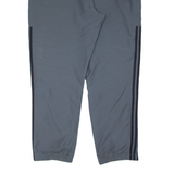 ADIDAS Mens Track Pants Grey Tapered XL W34 L30