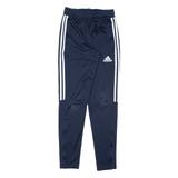 ADIDAS Mens Track Pants Blue Straight XS W24 L29