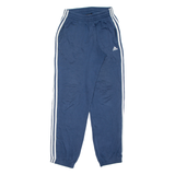 ADIDAS Womens Joggers Blue Tapered S W27 L32