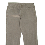 DICKIES Carpenter Workwear Mens Jeans Green Regular Straight W34 L26