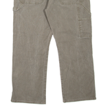 DICKIES Carpenter Workwear Mens Jeans Green Regular Straight W34 L26