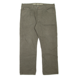 DICKIES Workwear Mens Jeans Green Relaxed Straight W40 L31