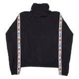 ELLESSE Womens Track Jacket Black Nylon Colourblock UK 6