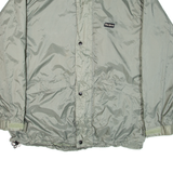 PETER STORM Mens Rain Jacket Green Nylon Hooded L