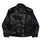 Womens Biker Jacket Black Leather S