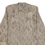 Womens Jacket Beige Floral M