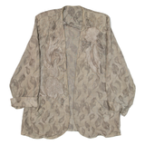 Womens Jacket Beige Floral M