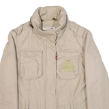 LEVI'S Insulated Womens Jacket Beige Hooded S