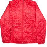 COLUMBIA Insulated Womens Quilted Jacket Pink Hooded S