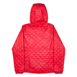 COLUMBIA Insulated Womens Quilted Jacket Pink Hooded S