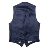 Mens Blazer Waistcoat Blue S