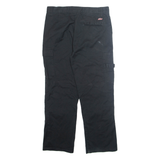 DICKIES Cargo Mens Trousers Black Regular Straight W34 L28