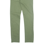 QUIKSILVER Mens Trousers Green Regular Straight W26 L29