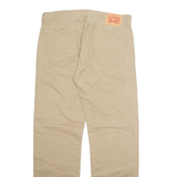LEVI'S 505 Mens Trousers Beige Regular Straight W36 L34