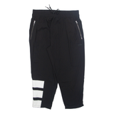 ADIDAS Womens Trousers Black Regular Straight W28 L23