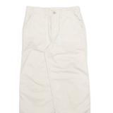 LEVI'S Womens Trousers Cream Regular Straight W25 L30