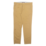 TOMMY HILFIGER Chino Mens Trousers Beige Regular Tapered W36 L31
