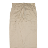 USN INTERNATIONAL Cargo Mens Trousers Beige Relaxed Straight W33 L31