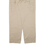 USN INTERNATIONAL Cargo Mens Trousers Beige Relaxed Straight W33 L31
