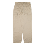 USN INTERNATIONAL Cargo Mens Trousers Beige Relaxed Straight W33 L31