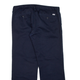 CARHARTT Womens Trousers Blue Relaxed Straight W35 L27