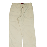 FJÄLLRÄVEN Mens Trousers Beige Loose Straight W32 L35