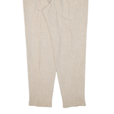 THE LEGEND Womens Trousers Beige Regular Tapered Linen W32 L29