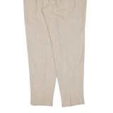 THE LEGEND Womens Trousers Beige Regular Tapered Linen W32 L29