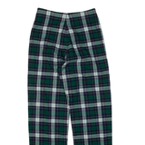 JOHN GALT Check Womens Trousers Green Regular Straight W26 L27