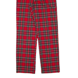 JOHN GALT Check Womens Trousers Red Regular Straight W24 L27