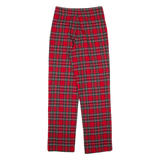 JOHN GALT Check Womens Trousers Red Regular Straight W24 L27