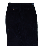 NAUTICA Mens Corduroy Trousers Blue Regular Straight W34 L25