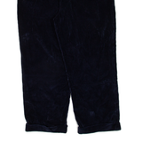 NAUTICA Mens Corduroy Trousers Blue Regular Straight W34 L25