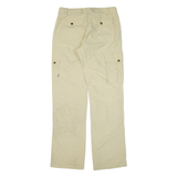 FJÄLLRÄVEN Cargo Womens Trousers Beige Relaxed Straight W29 L32