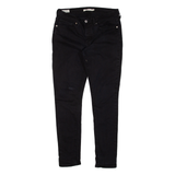 LEVI'S 711 BIG E Womens Trousers Black Slim Skinny W30 L27