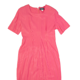 IMPULSIVE Womens Pencil Dress Pink 90s Short Sleeve Midi M