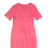IMPULSIVE Womens Pencil Dress Pink 90s Short Sleeve Midi M