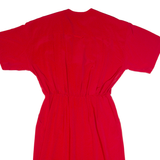 MS CHAUS Womens Pencil Dress Red 90s Short Sleeve Midi M