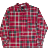 H&M Oversized Womens Shirt Dress Red Check Long Sleeve Knee Length M