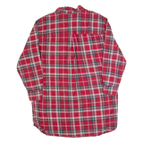 H&M Oversized Womens Shirt Dress Red Check Long Sleeve Knee Length M