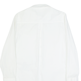 ZARA BASIC Womens Shirt Dress White Long Sleeve Knee Length M