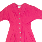 DB SPORT Womens Day Dress Pink 90s Short Sleeve Knee Length M