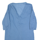 ZARA BASIC Oversized Womens Day Dress Blue Knee Length XS