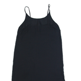 H&M Oversized Womens Shift Dress Black Sleeveless Midi M