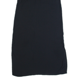 H&M Oversized Womens Shift Dress Black Sleeveless Midi M