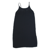 H&M Oversized Womens Shift Dress Black Sleeveless Midi M