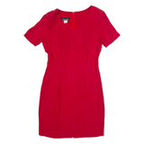 MY MICHELLE Womens Pencil Dress Red 90s Short Sleeve Knee Length M