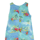 CAROL ANDERSON Womens Day Dress Blue 90s Floral Sleeveless Midi L