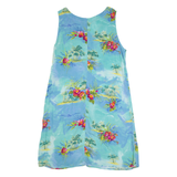 CAROL ANDERSON Womens Day Dress Blue 90s Floral Sleeveless Midi L